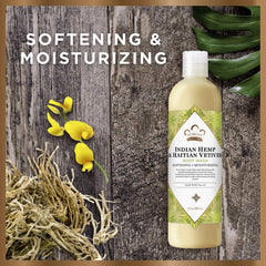 Nubian Heritage body wash being poured for easy lather and refreshing start.