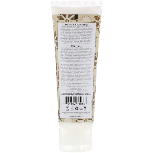 Nubian Heritage Raw Shea Hand Cream four-pack on display for convenient home care.