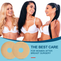 Nubical blue breast scar sheets for post-surgery care, supporting everyday use.
