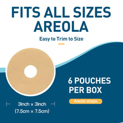 Nubical 6-pack blue silicone sheets provide discreet scar care after surgery.