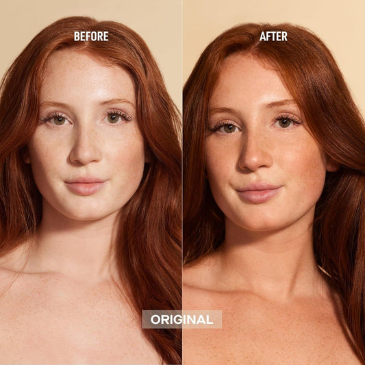 Nuda CloudMist Face Tan Water mist in action provides even, streak-free glow.