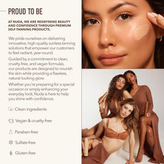 Nuda Ultra Dark BronzeFoam packaging highlights Canadian brand commitment