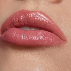 Nudestix Gel Color Lip Cheek Balm lips show a polished, glossy finish for everyday wear.