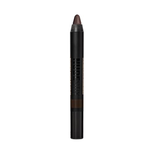 Nudestix Magnetic Eye Color Spirit swatch reveals rose-gold shimmer for brightness.