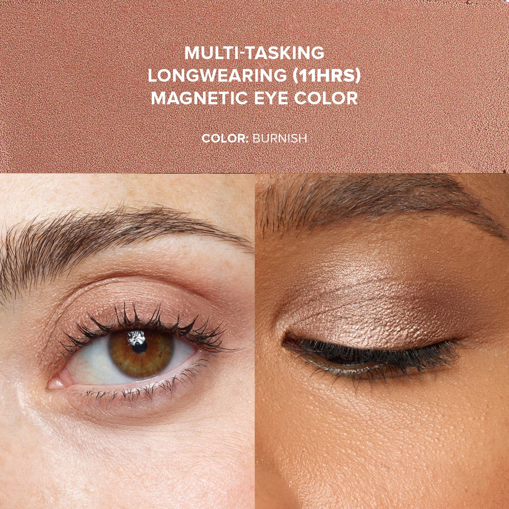 Nudestix Magnetic Luminous Eye Color Burnish eyeliner line close-up for precise definition