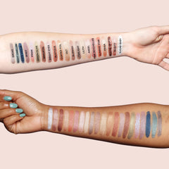 Nudestix Magnetic Luminous Eye Color Burnish waterproof texture on lid during wear