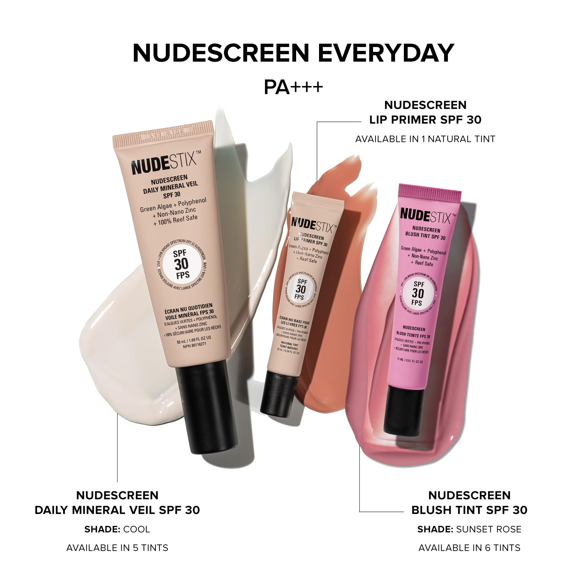 Nudestix Nudescreen vegan reef-safe icon communicates ethical, skin-friendly use.