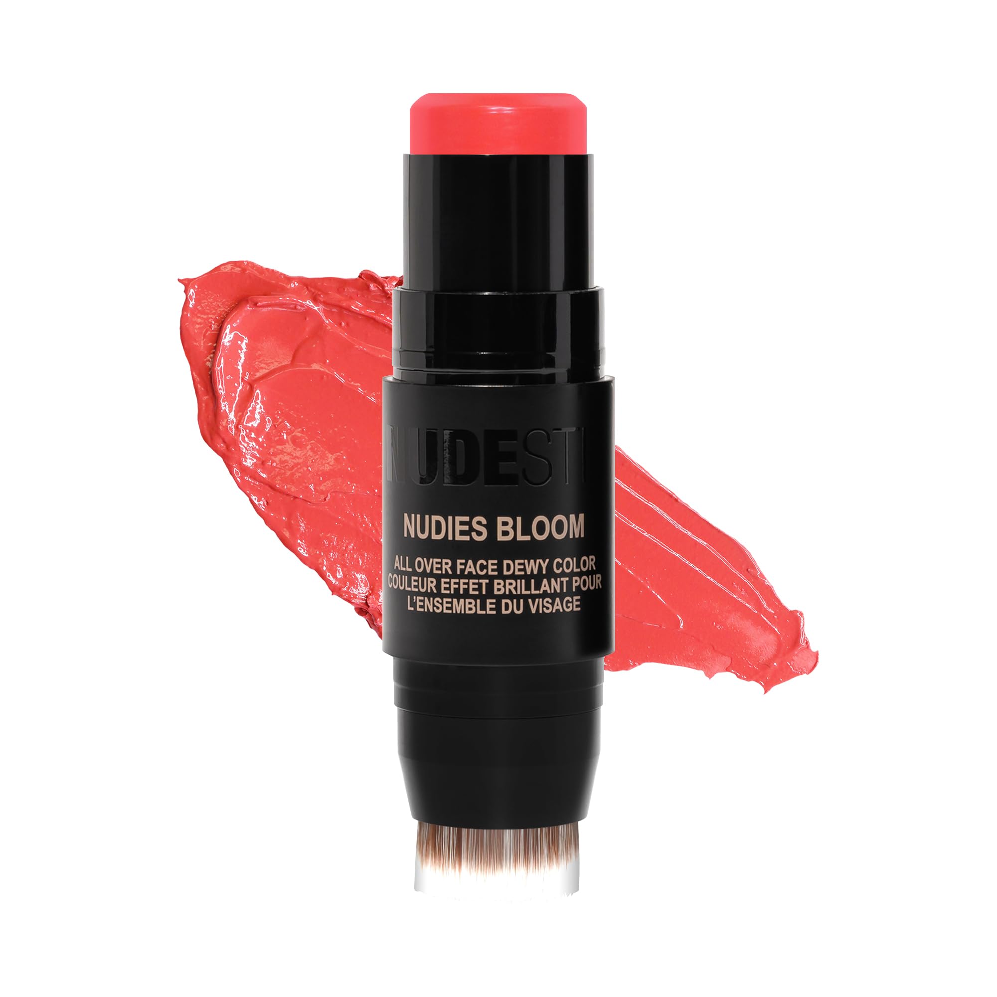 Nudestix Nudies Bloom blush stick close-up showing color block for easy on-the-go glow