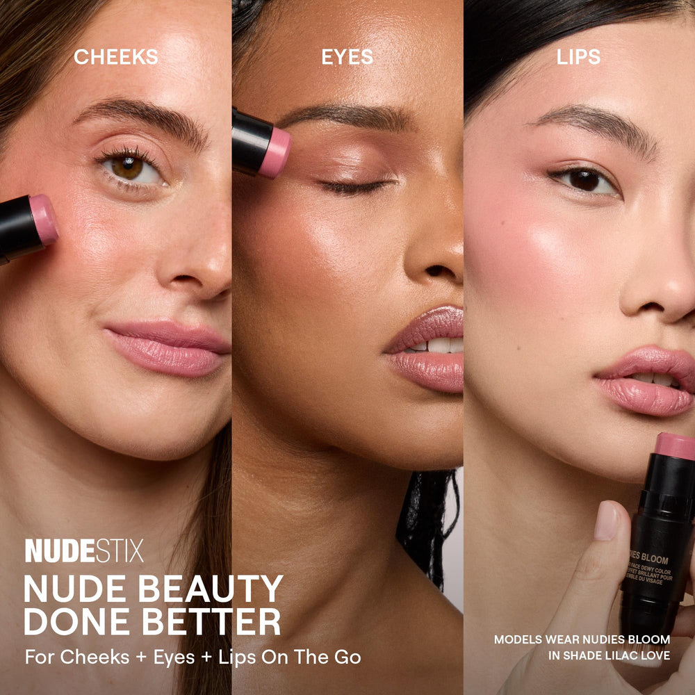 Nudestix Nudies Bloom recyclable tin packaging emphasizes sustainability