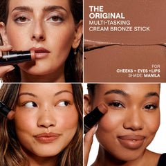Nudestix Nudies Bronze built-in brush for effortless blending on cheeks and lids