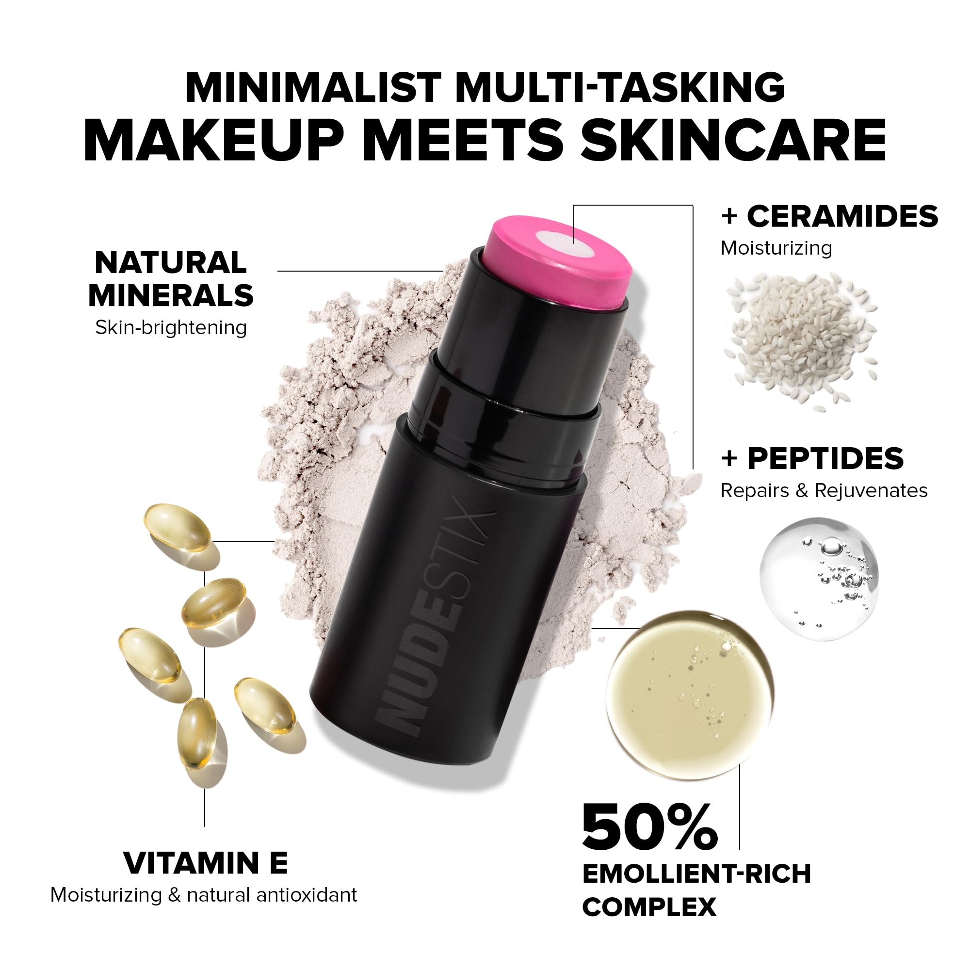 Cheek application demonstrating dual matte and glow for sculpt