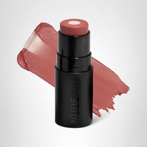 Nudestix Nudies Matte Glow Core Rose Glow application tray showing creamy consistency.