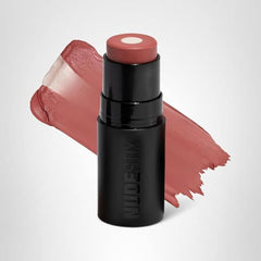 Nudestix Nudies Matte Glow Core Rose Glow application tray showing creamy consistency.