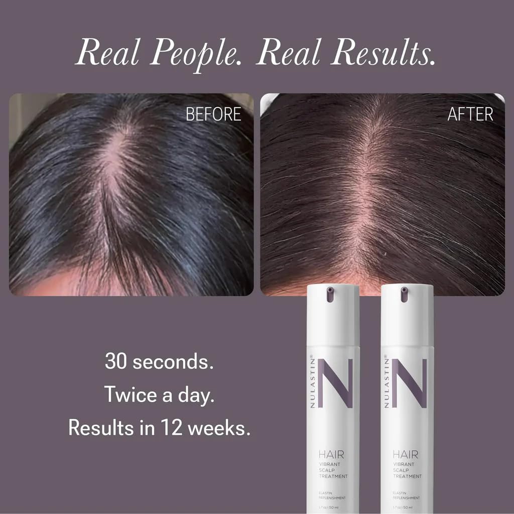NULASTIN Scalp Serum applied on scalp for smooth absorption and nourishment