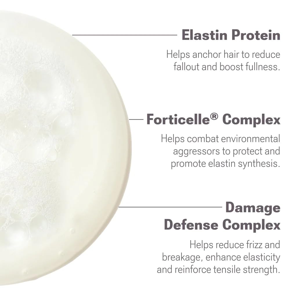NULASTIN Silicone-free glossing blend highlights frizz reduction and shine.