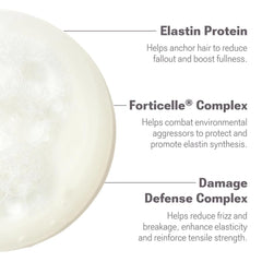 NULASTIN Silicone-free glossing blend highlights frizz reduction and shine.