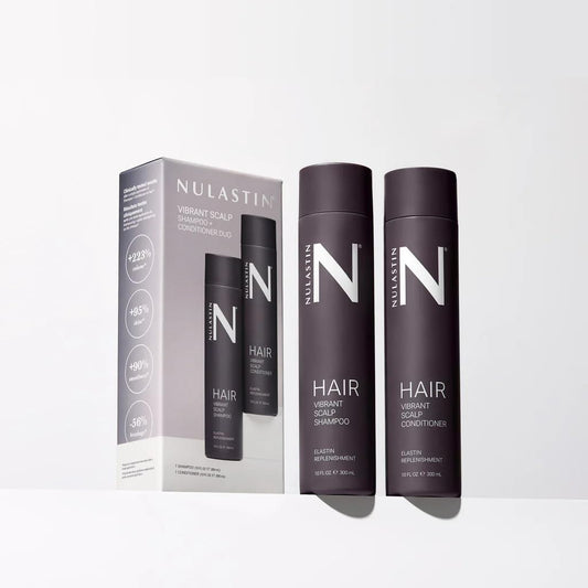 NULASTIN Vibrant Scalp Shampoo pour for even distribution.