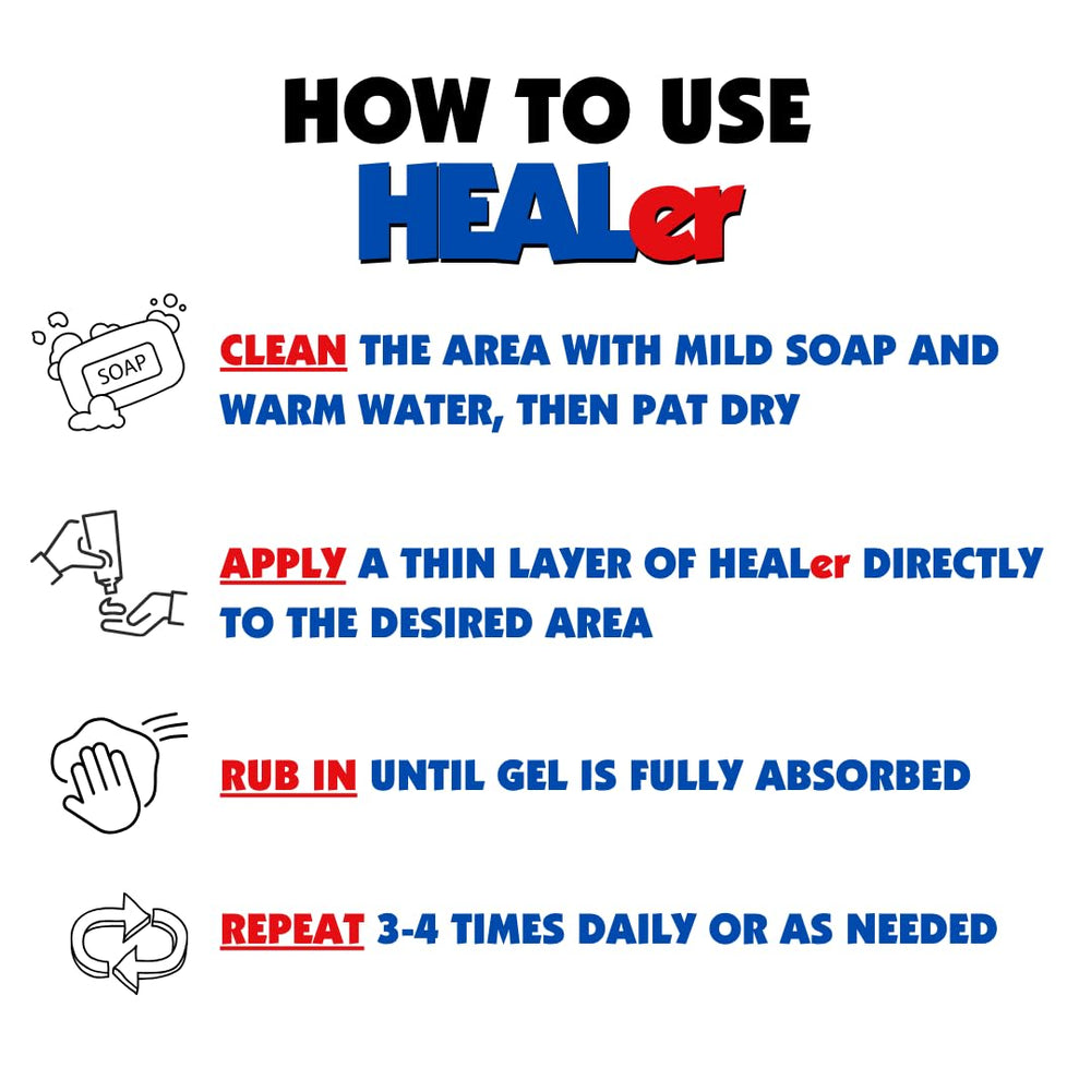 NUMBer HEALer fragrance-free gel suitable for sensitive skin.