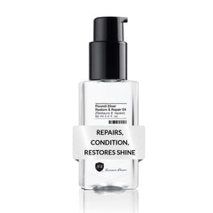Number 4 Fluoro5 Elixir bottle pour for smooth, hydrated hair