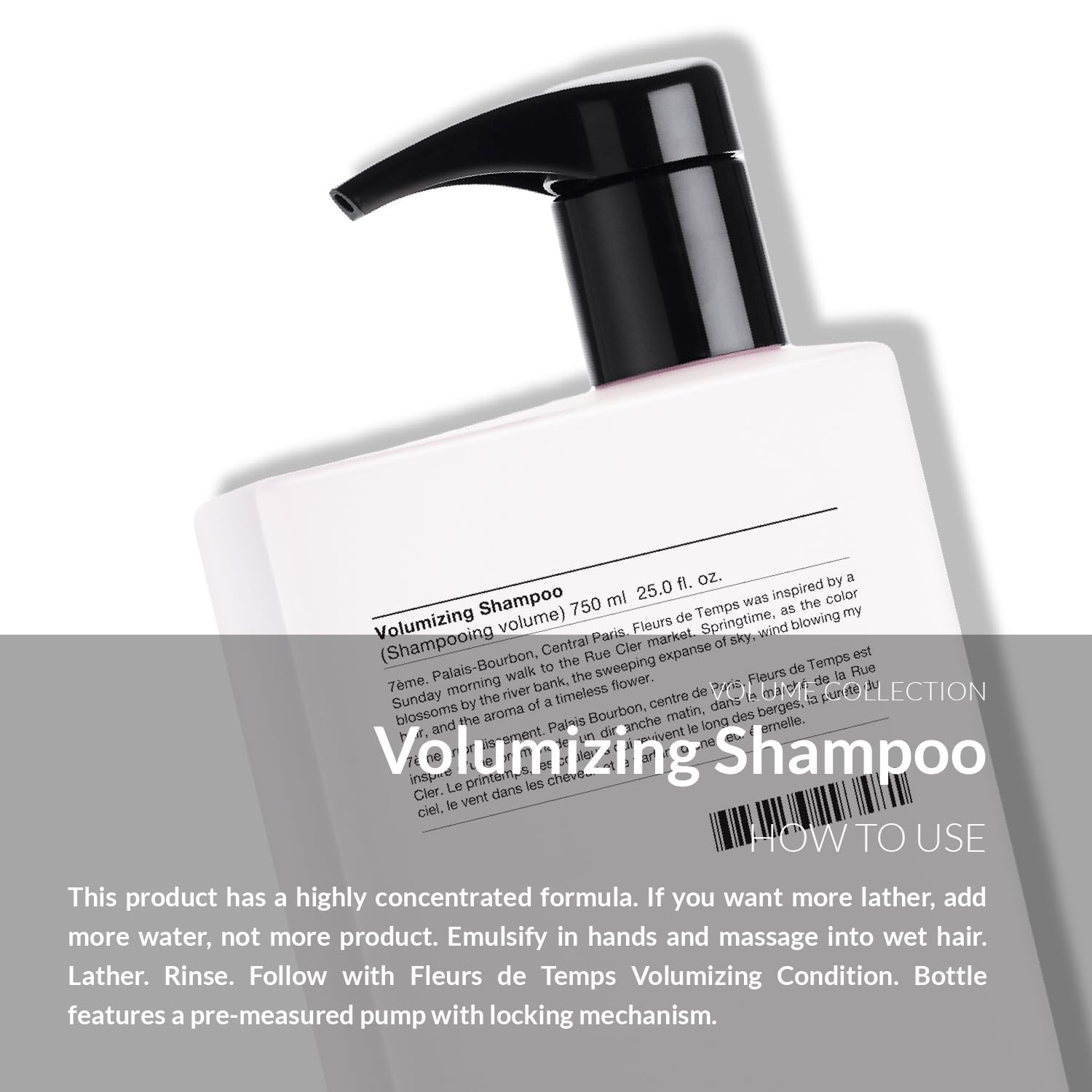 Number 4 Hair Shampoo color-protect bottle emphasizes color-safe cleansing.