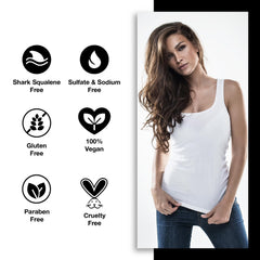 Number 4 Hair Shampoo color-treated hair scene suggests color longevity.