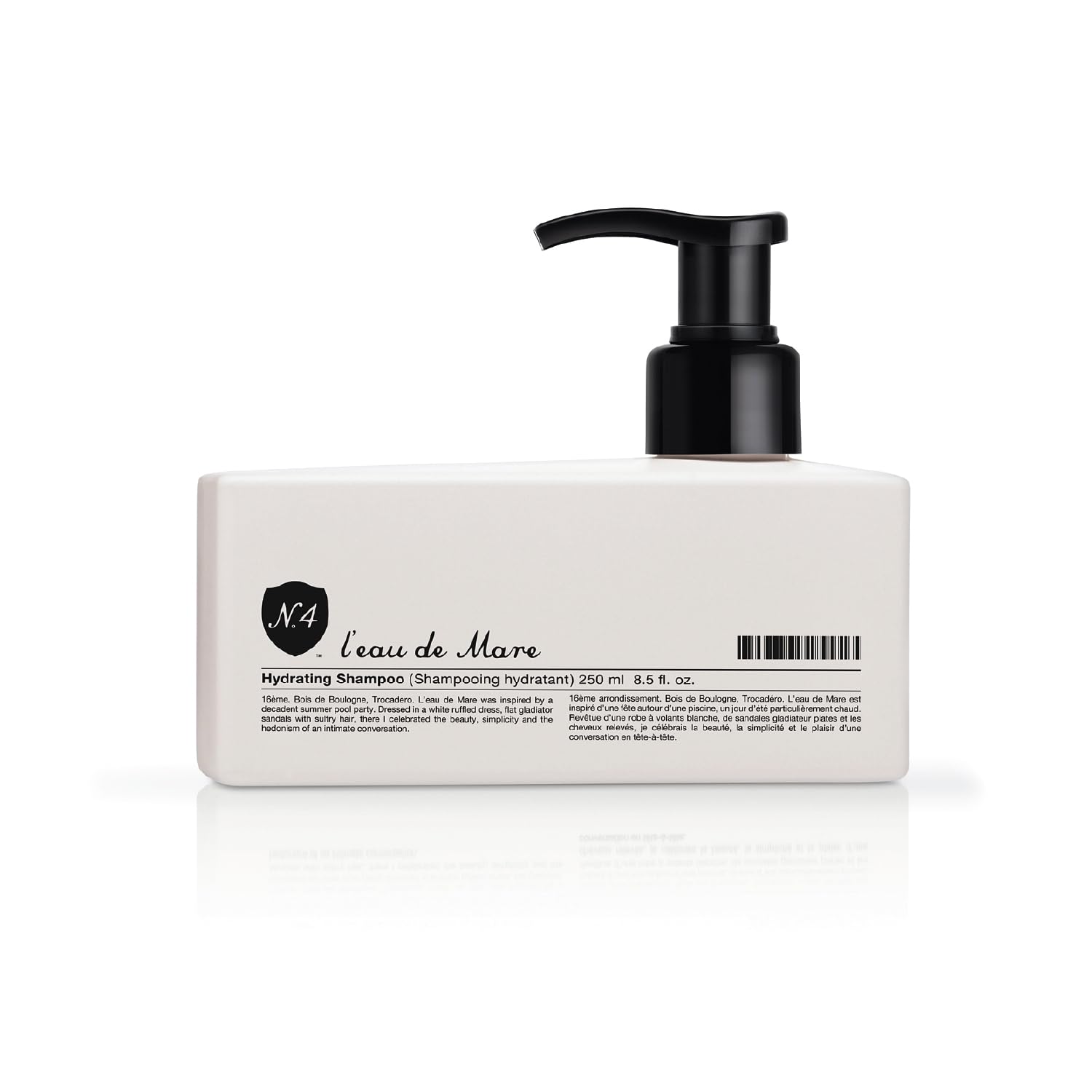Number 4 Hydrating Shampoo foamy lather showing gentle cleansing and color protection