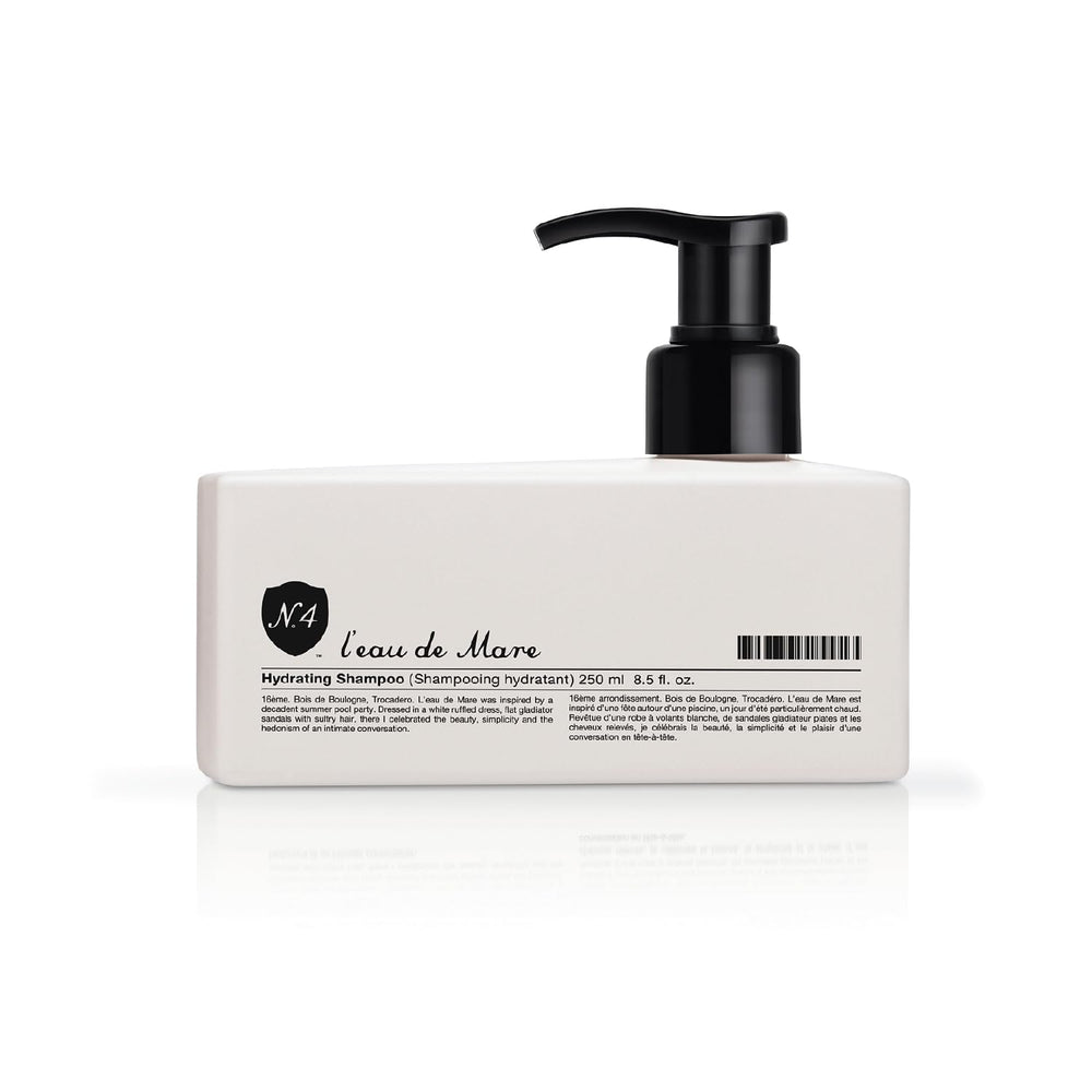 Number 4 Hydrating Shampoo foamy lather showing gentle cleansing and color protection