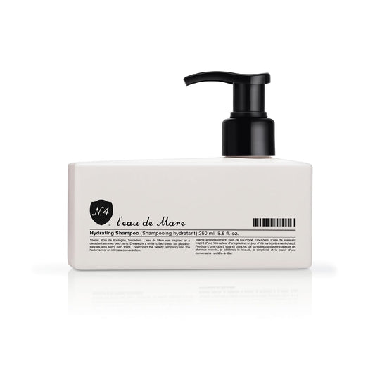 Number 4 Hydrating Shampoo foamy lather showing gentle cleansing and color protection
