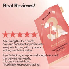 numbuzin No.3 Sheet Mask suitable for sensitive skin during routines