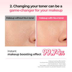 Numbuzin No.4 toner niacinamide illustration for balanced complexion