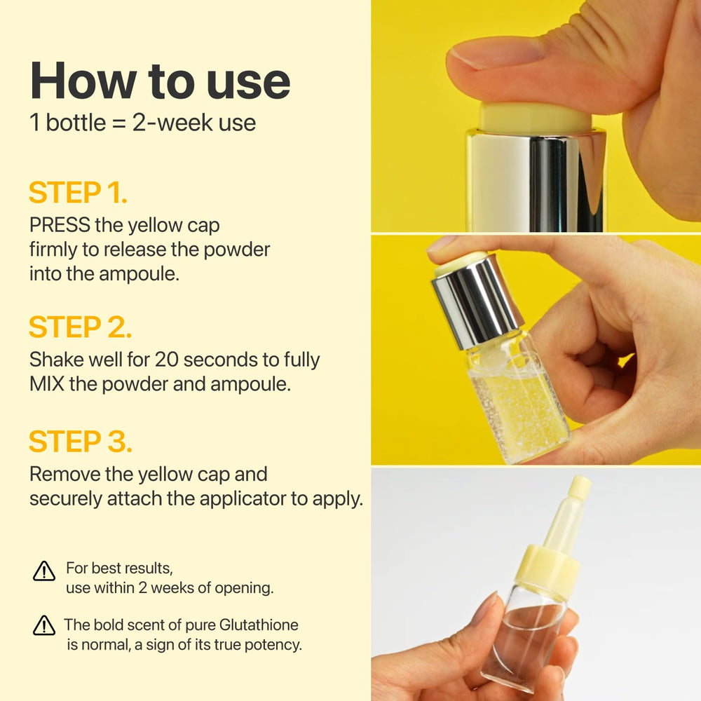 Numbuzin No.5 ampoule texture close-up shows lightweight, fast-absorbing serum.
