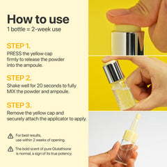 Numbuzin No.5 ampoule texture close-up shows lightweight, fast-absorbing serum.