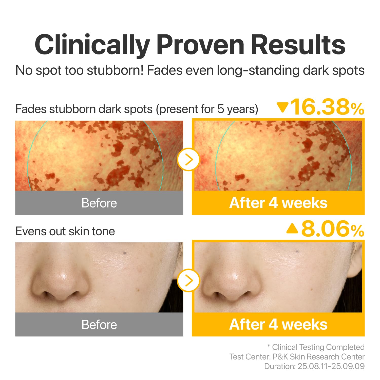 Numbuzin No.5 product with Glutathione and Tranexamic Acid visuals.