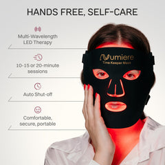 Numiere Time Keeper mask side profile highlighting ergonomic contours for comfort