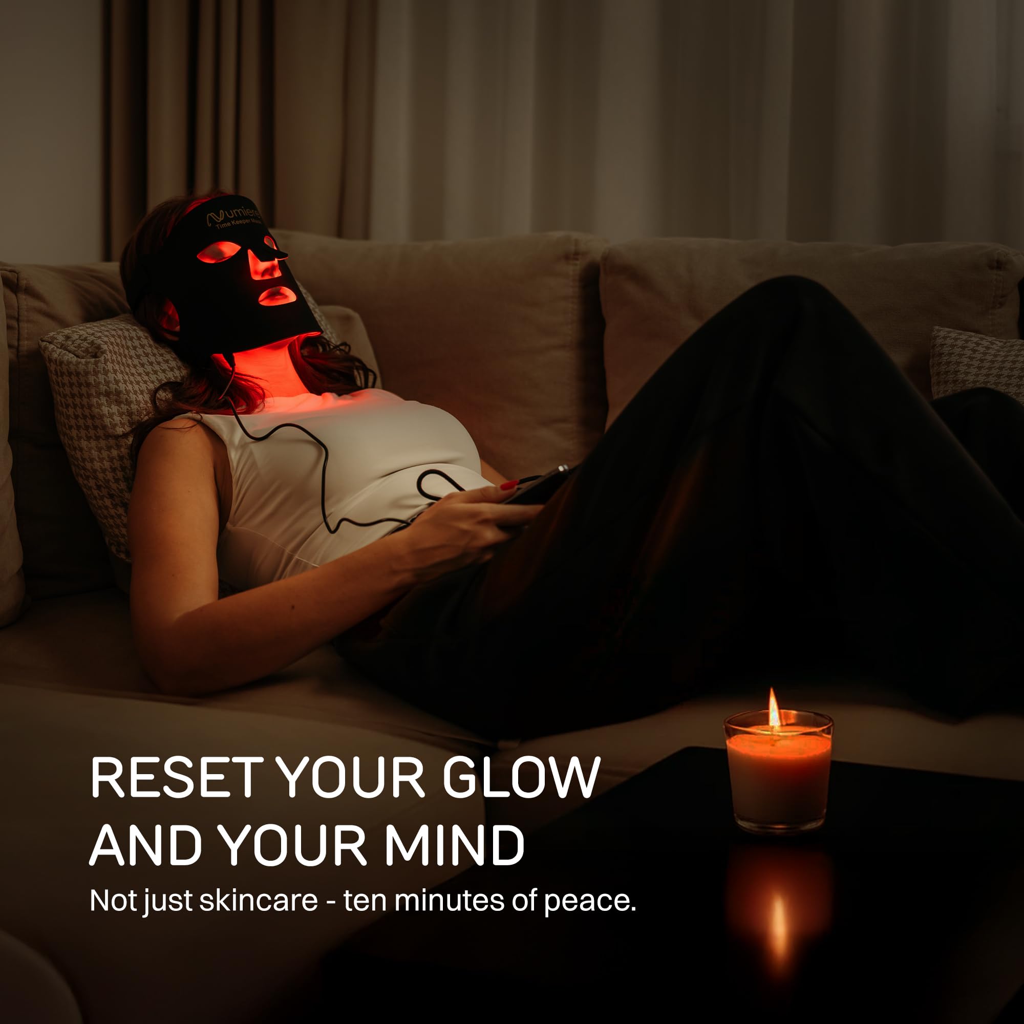 Numiere Time Keeper mask travel kit illustrating portability for on-the-go routines