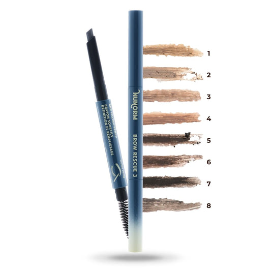 NuNorm Brow Rescue flat-side for quick filling of larger gaps