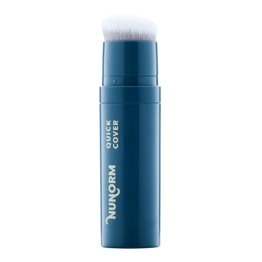 NuNorm Quick Cover Stick blemish swatch demonstrates buildable coverage.