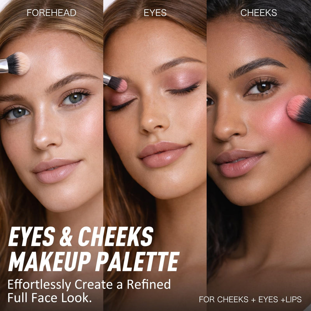 Nunuda Eyes & Cheeks Palette highlighter-soft-glow adds gentle radiance to eyes and cheeks