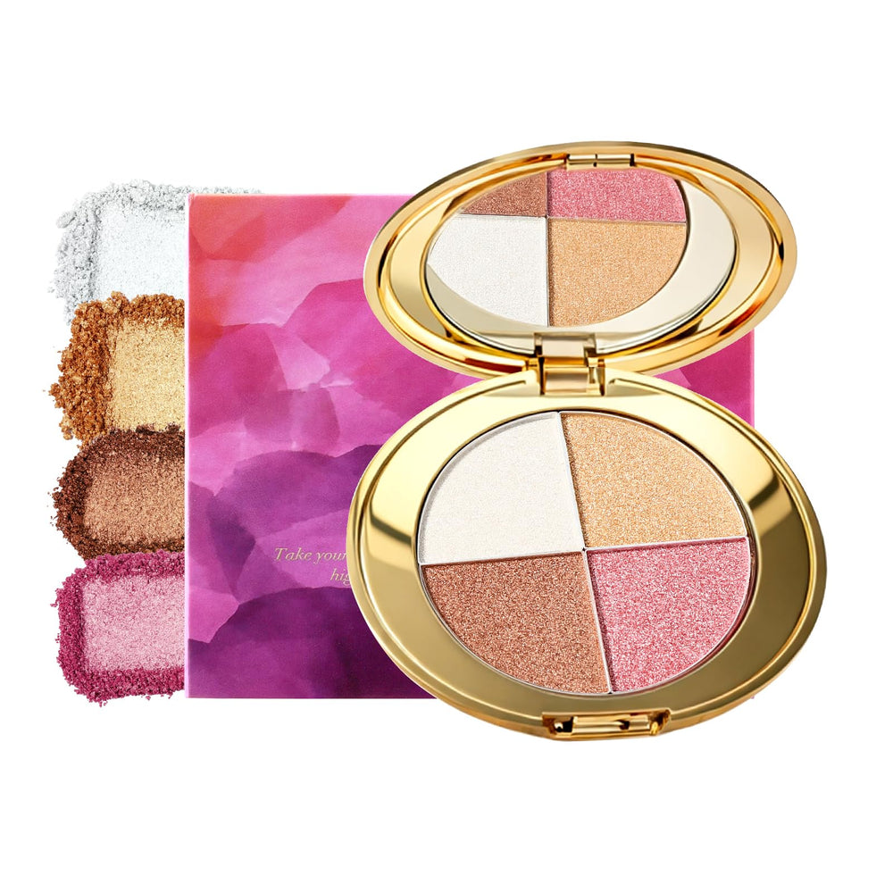 Nunuda Eyes & Cheeks Palette open, versatile 4 in 1 makeup for on-the-go looks