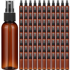 Nuogo amber 2 oz bottle set with pump spray for travel and refillable use.