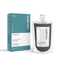 NuOrganic Mudalicious Dead Sea Mud Mask 150g purifies skin and brightens for a clearer complexion.