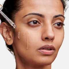 NuOrganic Perfect Eye Serum ingredient blend highlighted with natural plant-based care.