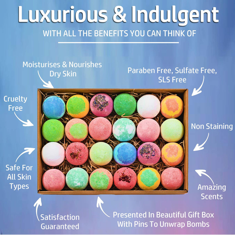 Nurture Me Organics essential oils bath bombs promote calm and relaxation.