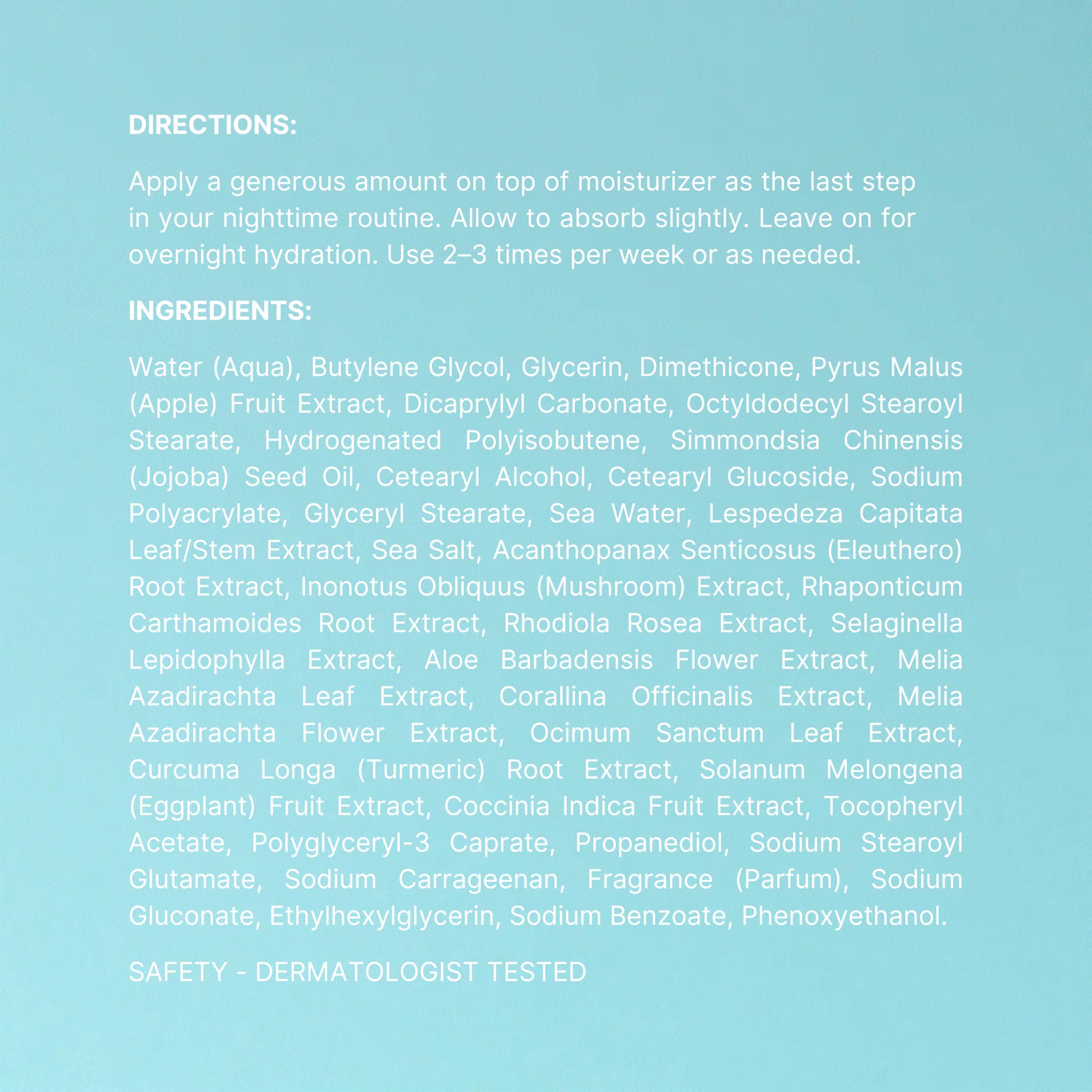 NuSkin Deep Sea Water infusion supports mineral nourishment for a luminous complexion.