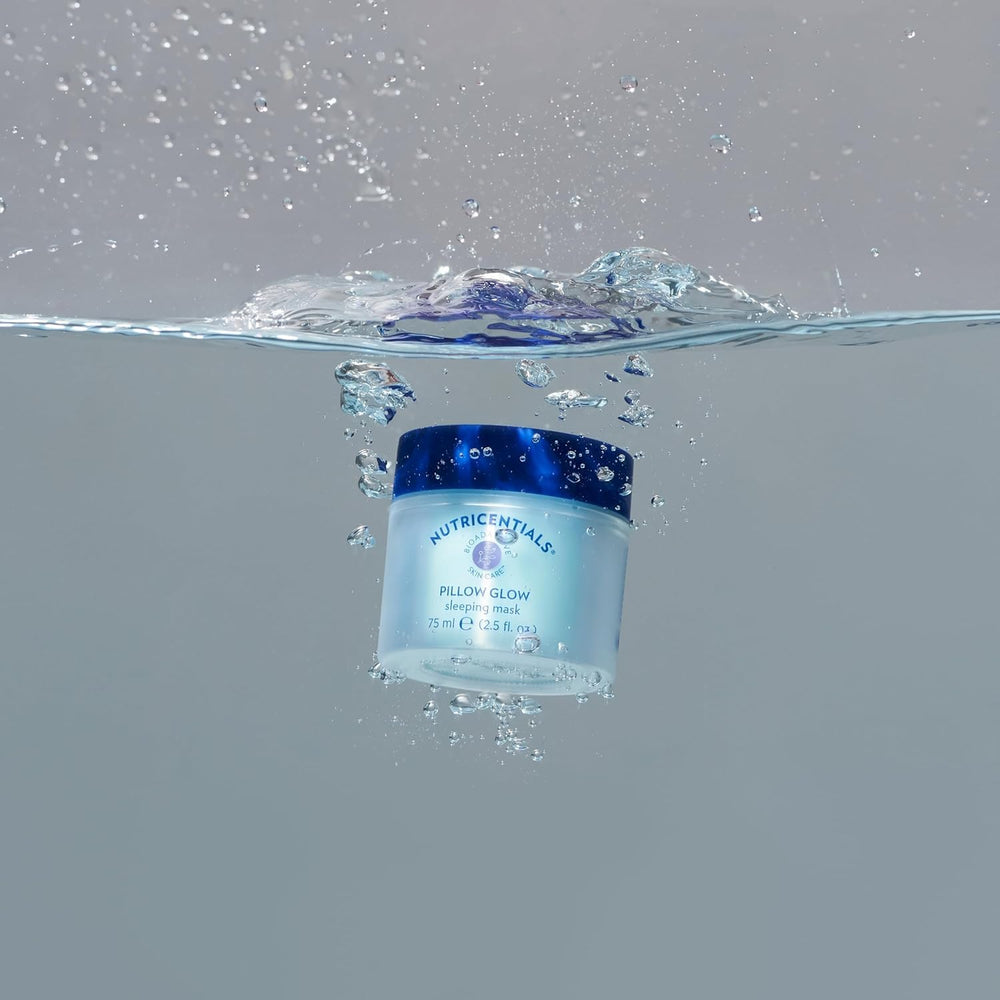 NuSkin Pillow Glow gel-cream texture enables overnight absorption.