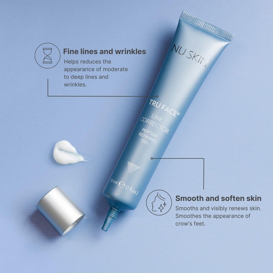 NuSkin Tru Face Line Corrector dispensing pump for easy, precise application.