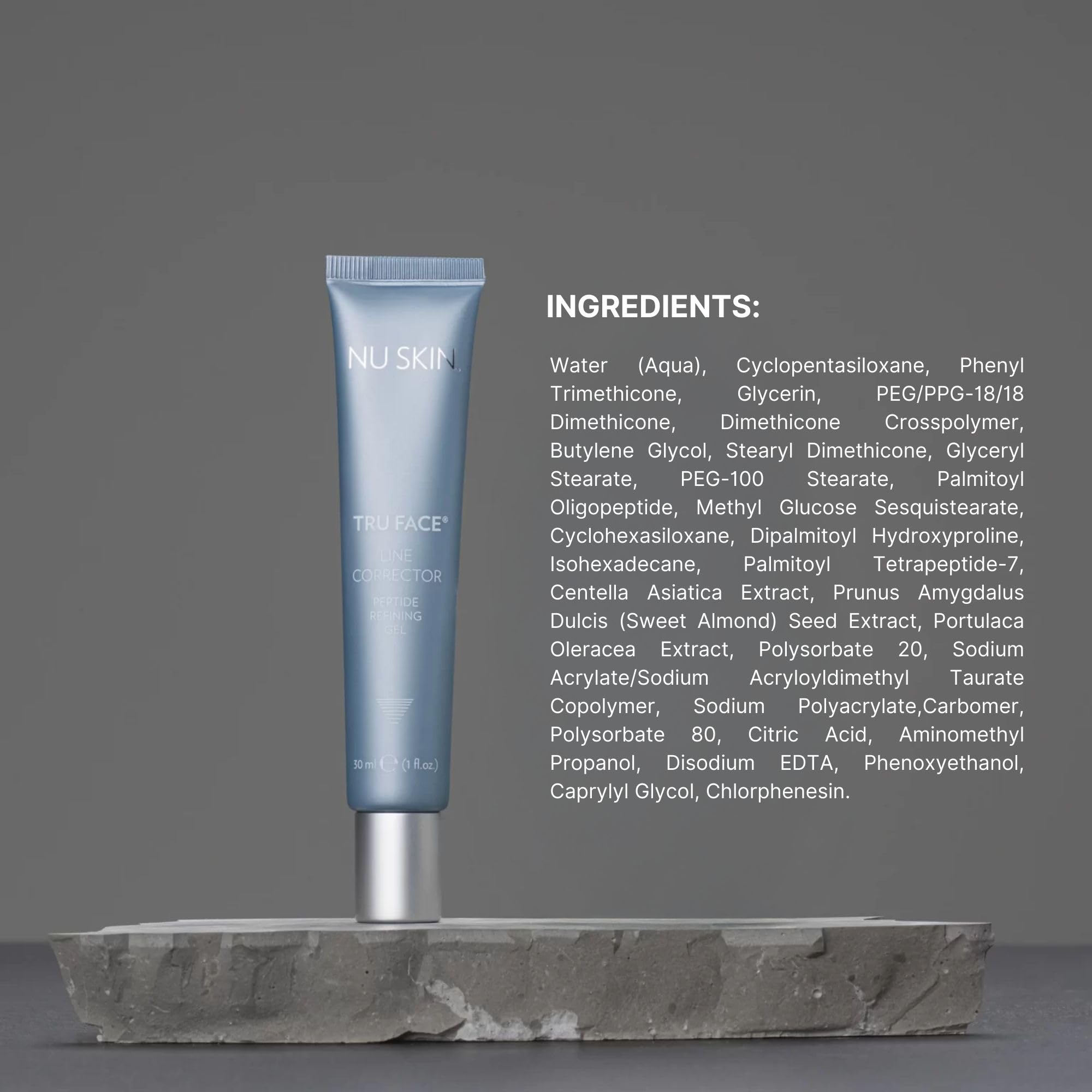 NuSkin Tru Face Line Corrector in a morning routine before makeup.
