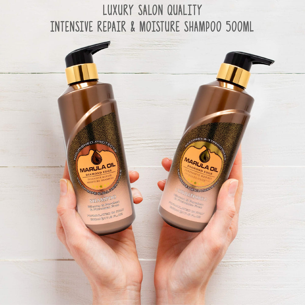NUSPA Marula Oil Conditioner pump for quick, mess-free smoothing.