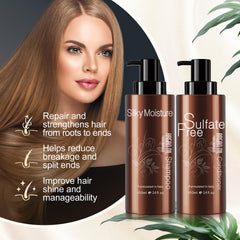 NUSPA Argan conditioner tube highlights nourishment for smooth, frizz-controlled hair