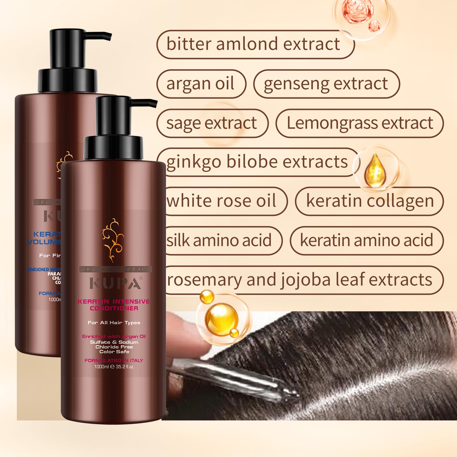 NUSPA shampoo lather demonstrates luxurious foam that cleanses without stripping